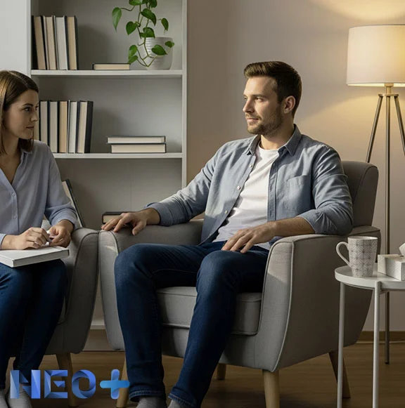 Врач проводит сеанс гипнозотерапии